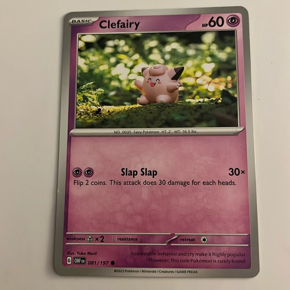 Clefairy & Magnemite Pokemon Cards